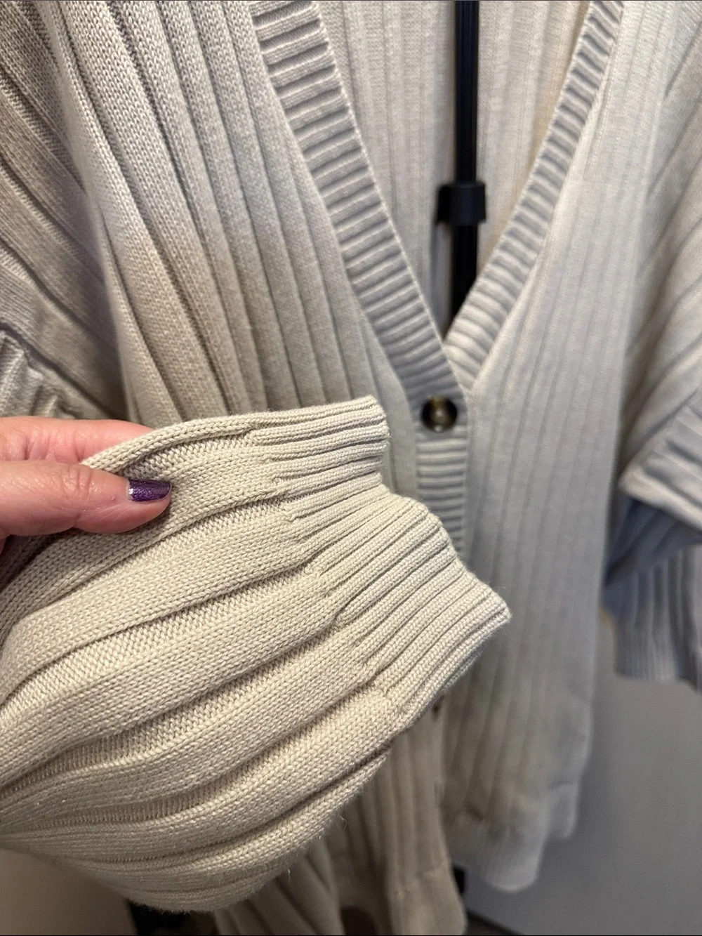 torrid Ribbed Button-Front cardigan - Picture 5 of 5